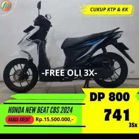 HONDA NEW BEAT CBS 2024 KREDIT DP 800RB ANGSURAN SANGAT TERJANGKAU