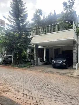 Rumah di discovery bintaro sdh renovasi asri depan taman