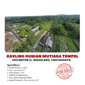 Tanah Kavling Perumahan Tempel Sleman, 500 Meter Jl Magelang, SHM