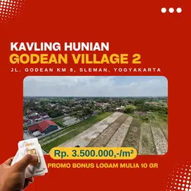 Tanah Hunian Jl Godean Km 8 Sleman : SHM, 110 m2