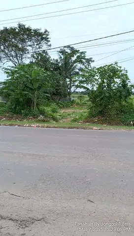 Tanah pinggir jalan depan Perum Harmony Jonggol