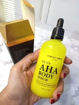 Sale AHA body serum 100 ml masih baru pemutih badan bagus cantik