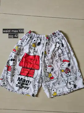 Celana pendek boxer snoopy unisex