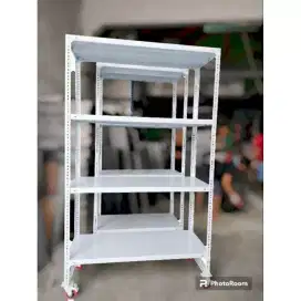 RAK BESI SIKU PUTIH 4 SUSUN