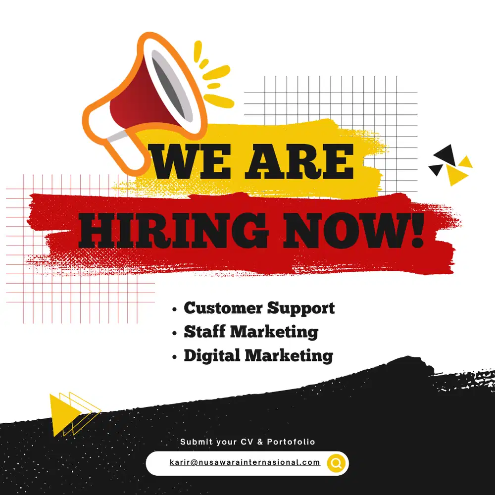 Dibutuhkan Customer Service Staff & Marketing Staff