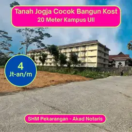 Tanah Terlaris Cocok Bangun Kost Ekslusif, 20 Meter Kampus UII