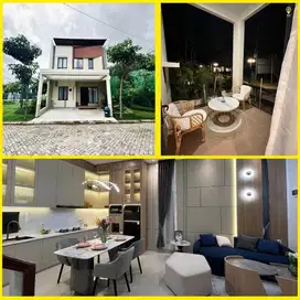 Rumah Cantik 2 Lantai Harga Terjangkau dekat Bandara Pinggir Jalan