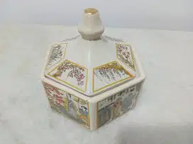 Toyoki Panel Design Ceramic Lidded Container, Trinket Box, Jewelry/ Ca