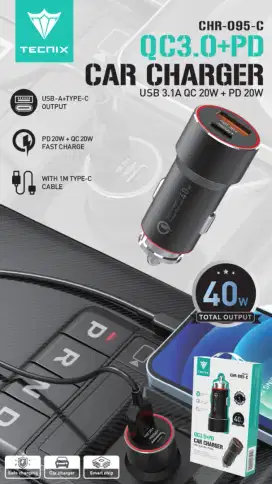 Charger montor /mobil USB dan type c