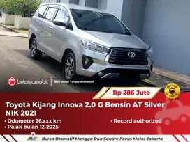[ LOW KM 26RB ] Toyota Kijang Innova 2.0 G Bensin AT Silver 2021/2022