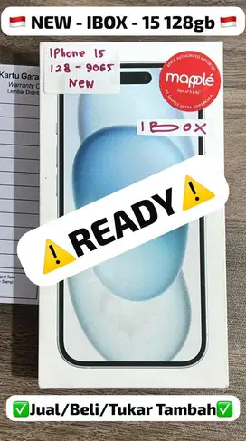 Iphone 15 128 Gb Blue Ibox New Segel Resmi