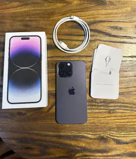 iphone 14 promax 128gb deep purple ibox fullset ori