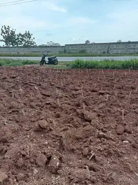 TANAH PINGGIR JALAN LINTAS METRO DIJUAL COCOK BUAT GUDANG DLL