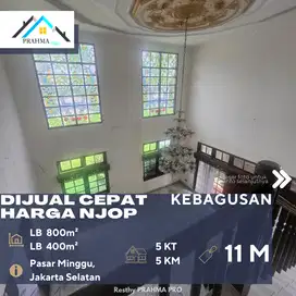 Kebagusan Jaksel Dijual Rumah Murah BU Harga NJOP di Bawah Pasaran