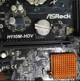 Mainboard bekas berkualitas Asrock H110M-HDV