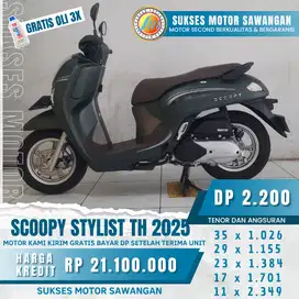 DI JUAL NEW SCOOPY STYLIST TH 2025 CASH KREDIT ATAU TUKAR TAMBAH
