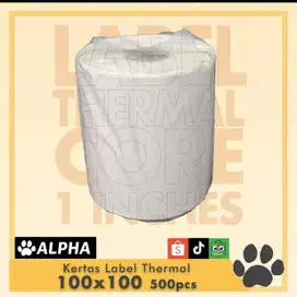 label thermal 100mm 100 x 150 500Pcs merk AGOO a6 label stiker resi