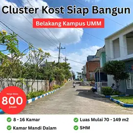 Cluster Kost Siap Langsung Bangun Belakang Kampus UMM Malang