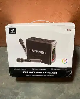 Speaker Bluetooth Wireless Microphone Karaoke Lenyes S861