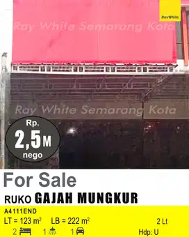 DIJUAL RUKO DI GAJAH MUNGKUR A4111