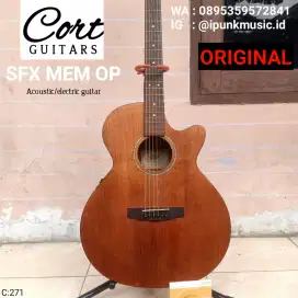 Cort SFX MEM OP Original Akustik Elektrik Gitar Cut away + Senar baru