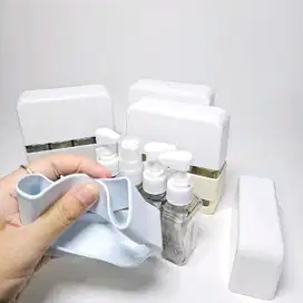 travel bottle cairan refill  4 botol bahan premium Oblong merk AGOO
