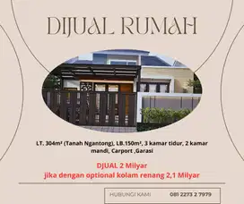 DJUAL Cepat Hunian Jatisari Bisa Dgn Kolam Renang Dgn Tanah Ngantong