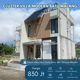 Villa Keluarga Moderen Batu Malang Dekat Berbagai Tempat Wisata