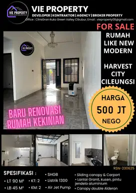 DIJUAL CEPAT ! NEGO SAMPE DEAL  Rumah siap huni di Harvest City
