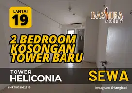 Disewakan 2 Bedroom Kosongan Tower H Lantai 19 Apartemen Bassura City
