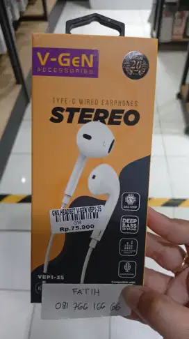 HEADSET V-GEN VEP1-35 ATLANTIS DAHSYAT