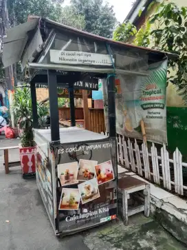 Jual gerobak bekas es coklat masih bagus