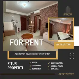 Sewa murah 2br Royal Medit furnished best view dekat CP Ta halte bus
