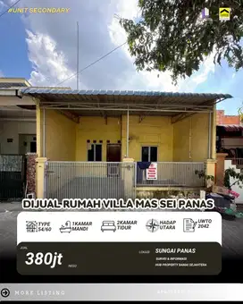 Dijual Rumah Villa Mas Sei Panas