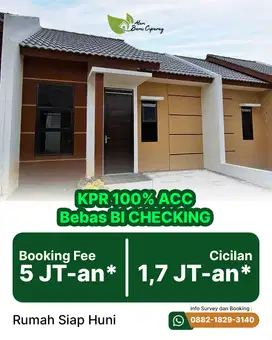 Perumahan Tanpa BI cheking Ciparay Bandung Selatan