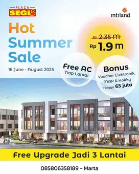 Di Jual Ruko Baru Plaza Segi Delapan Surabaya Barat