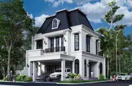 Rumah Brand New American Classic Dalam Cluster Kebayoran Residence