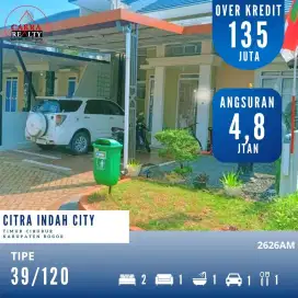 Rumah Over Kredit Murah 39/120 Citra Indah City Cileungsi