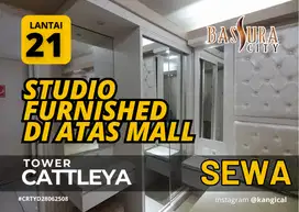 Sewa Apartemen STUDIO Furnished Di Atas Mall Bassura City