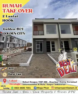 Dijual Murah Rumah 2 Lantai Hook di Golden BCI