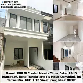 KPR Rumah Di Condet Jaktim Dekat RSUD Halte Pasar Kramat Jati TOL TMII