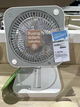 KELS 3IN1 FOLD USB R ECHARGEABLE FAN WHT