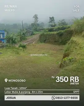 Dijual Tanah Murah Area Wonosobo