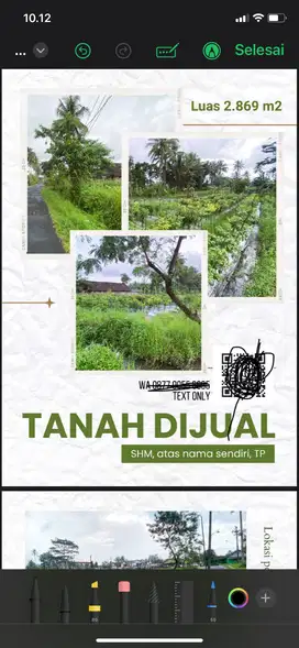DiJual Tanah Pekarangan Luas di Pakem Turi Sleman