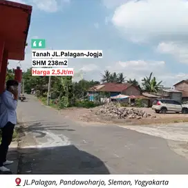 Tepi Jalan Aspal, Jual Tanah Palagan SLeman SHM P