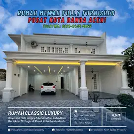 Dijual Rumah Mewah di Kawasan Elit Lampriet - Lengkap Perabotan Mewah!