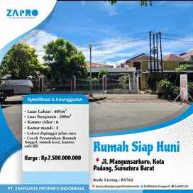 Jual rumah siap huni cocok peruntukan rumah tinggal, rumah kost,kantor