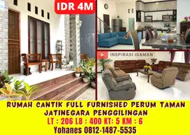 Rumah Cantik Full Furnished Perum Taman Jatinegara Penggilingan
