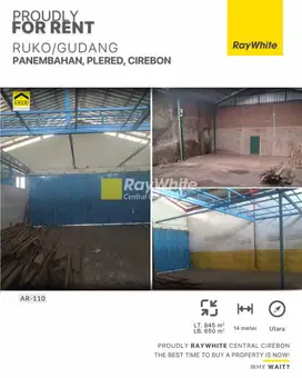 Disewakan Gudang Siap Pakai di Jalan Panembahan Plered Cirebon