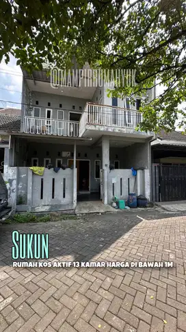 Rumah kos aktif di Sukun Malang